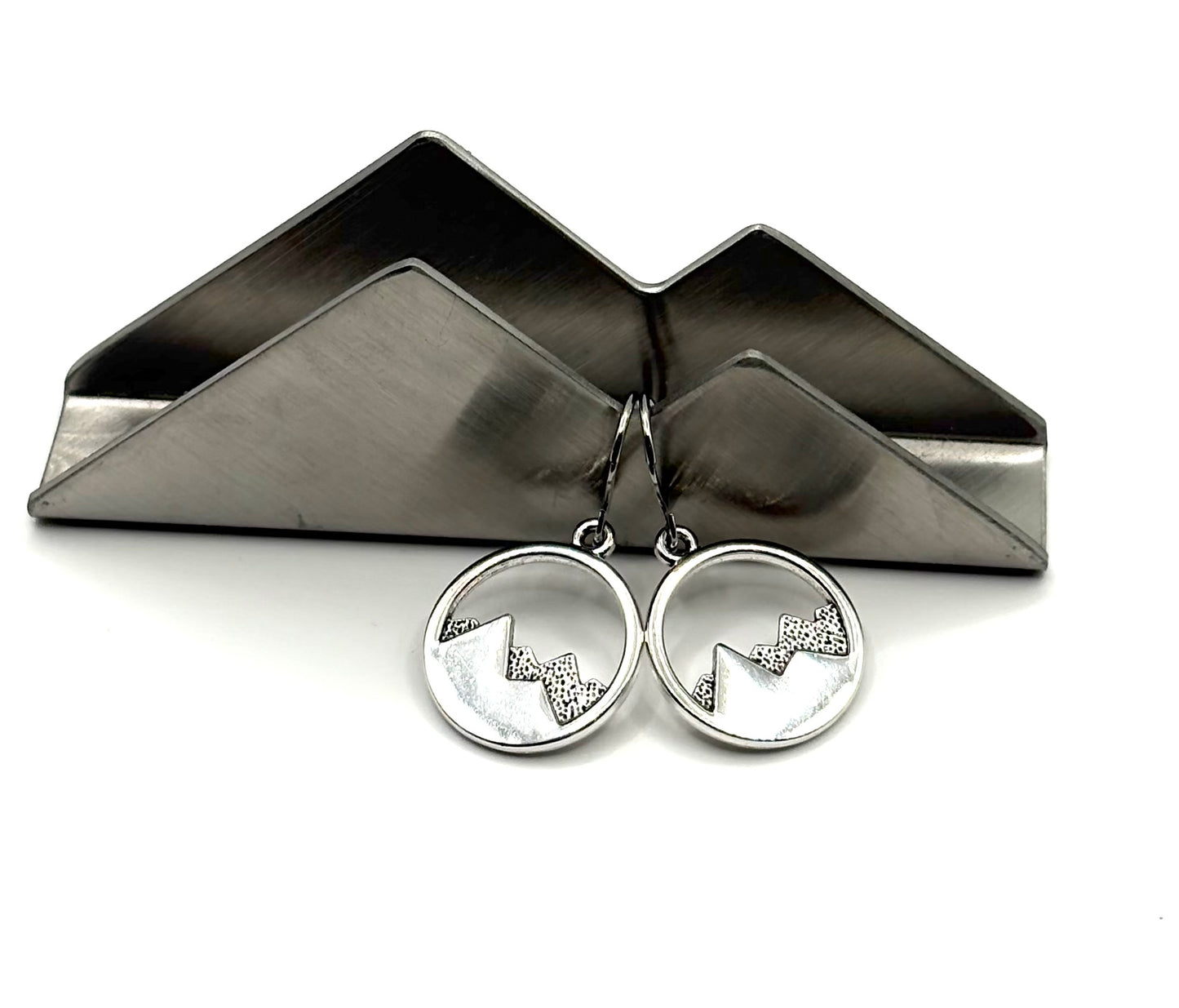 3D Mountain Earrings