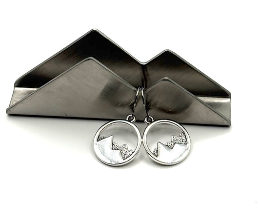 3D Mountain Earrings